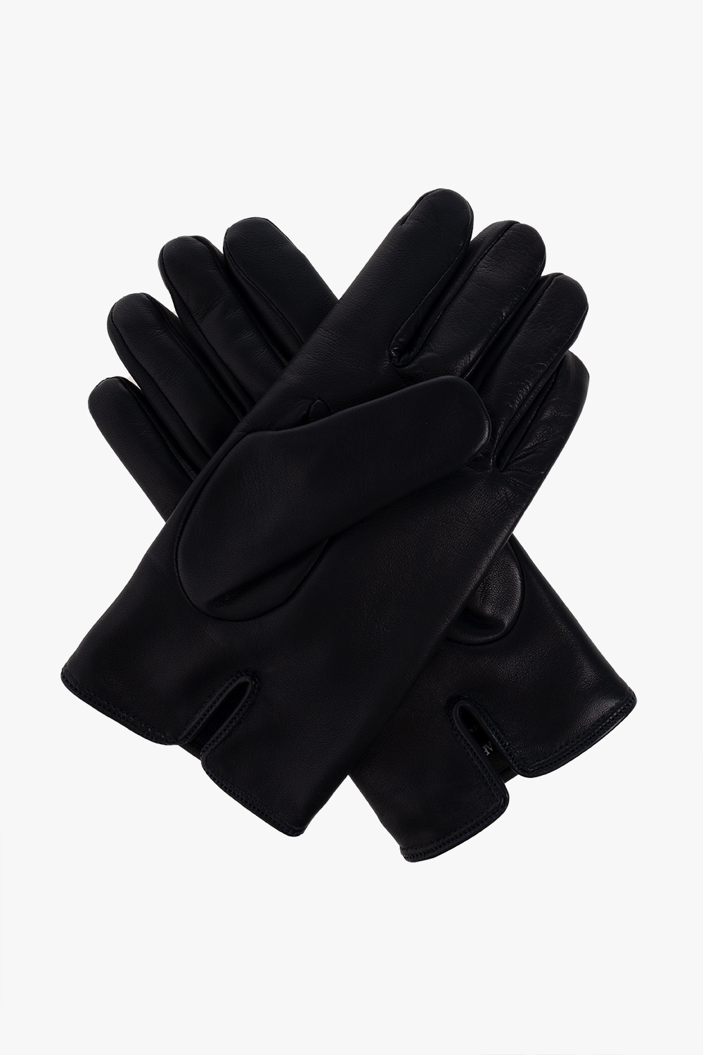 Armani leather hotsell gloves mens